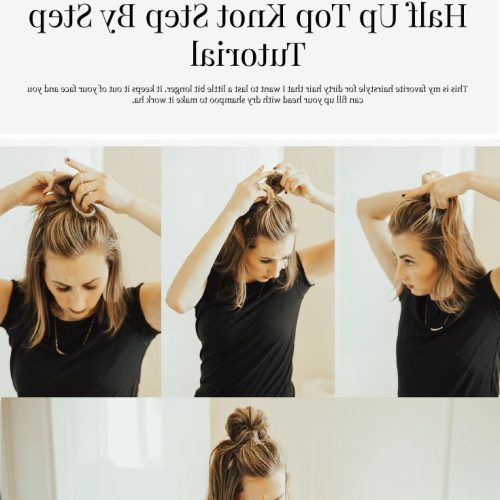 Half-Up Hairstyles With Top Knots (Photo 11 of 20)