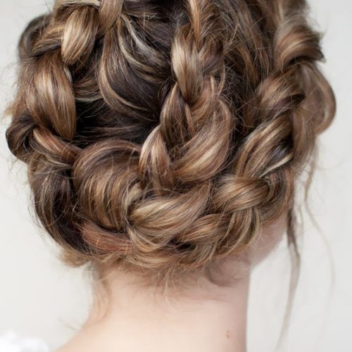 Knotted Braided Updo Hairstyles (Photo 6 of 20)