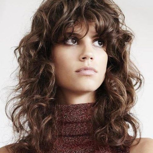 Long Curly Shag Hairstyles With Bangs (Photo 1 of 20)