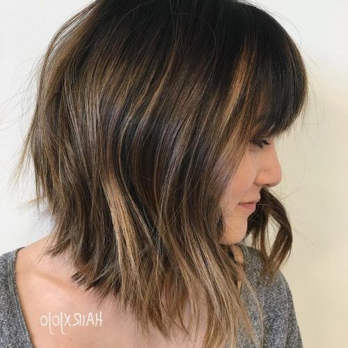 Long Feathered Bangs Hairstyles With Inverted Bob (Photo 4 of 20)