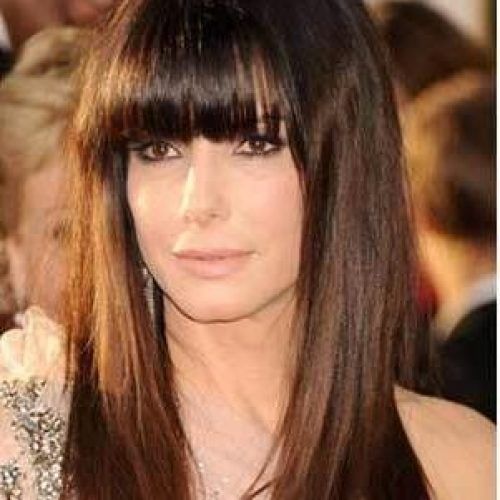 Long Hairstyles For Women Over 40 With Bangs (Photo 2 of 15)
