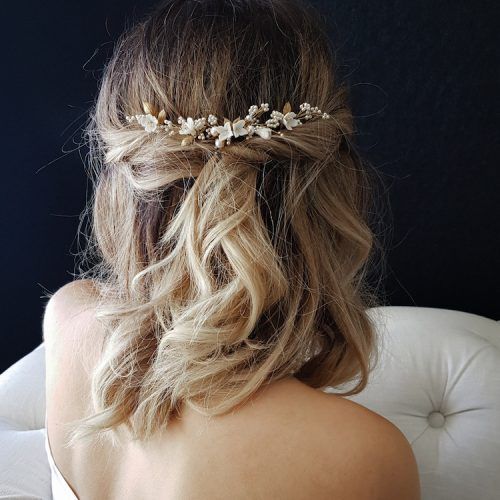 Long Half-Updo Hairstyles With Accessories (Photo 16 of 20)