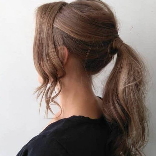 Low Pony Hairstyles With Bangs (Photo 3 of 20)