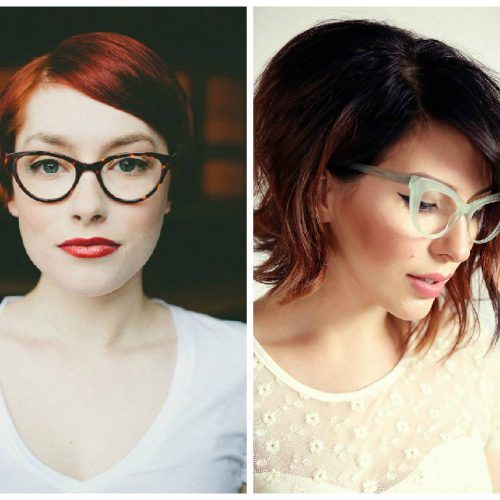 Medium Haircuts For Women Who Wear Glasses (Photo 12 of 20)