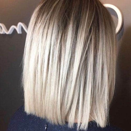 One Length Short Blonde Bob Hairstyles (Photo 1 of 20)