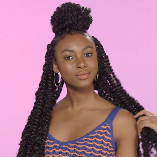 Purple Passion Chunky Braided Hairstyles (Photo 13 of 20)