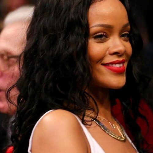 Rihanna Long Hairstyles (Photo 1 of 15)