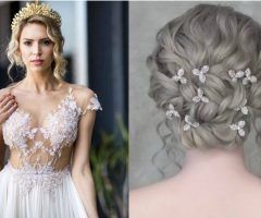 20 Best Collection of Sparkly Chignon Bridal Updos