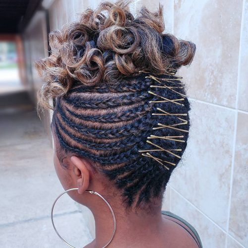 Tight Chocolate Curls Hairstyles With Caramel Touches (Photo 8 of 20)