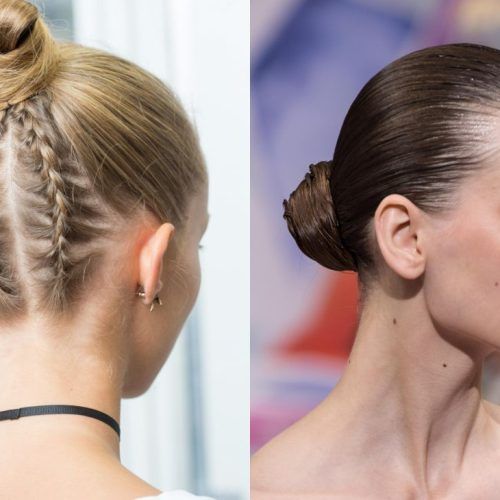 Topknot Hairstyles With Mini Braid (Photo 8 of 20)