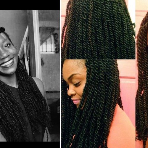 Very Thick And Long Twists Yarn Braid Hairstyles (Photo 15 of 20)