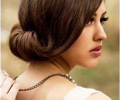 15 Best Collection of Wedding Guest Hairstyles for Medium Length Hair with Fringe