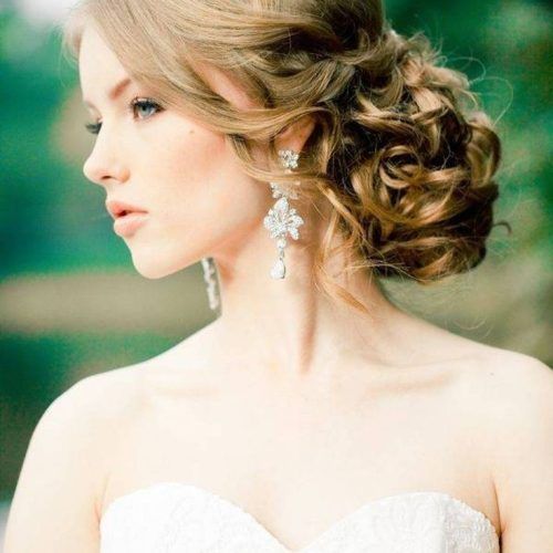Wedding Hairstyles For Long Hair And Strapless Dress (Photo 1 of 15)