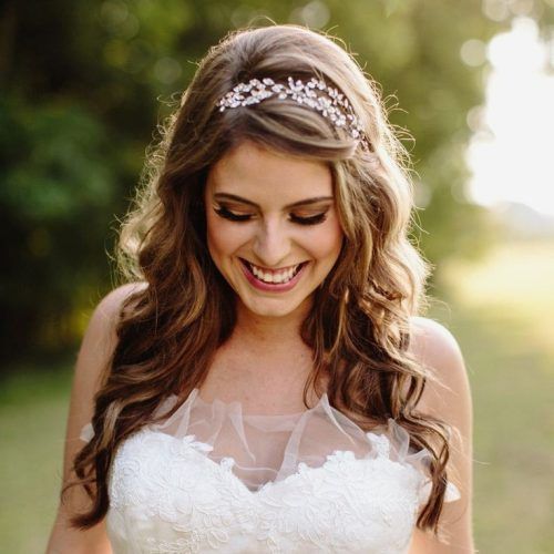 Wedding Hairstyles For Long Hair With A Tiara (Photo 8 of 15)