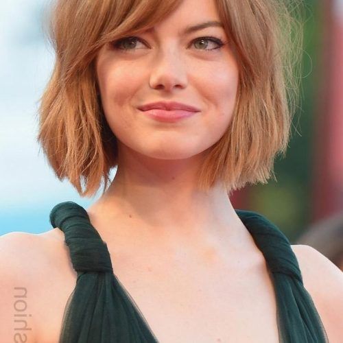 Blonde Lob Hairstyles With Sweeping Bangs (Photo 5 of 20)