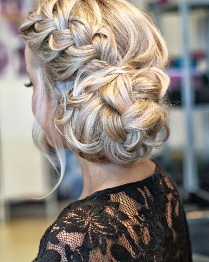 20 Best Ideas Braided and Twisted Off-center Prom Updos