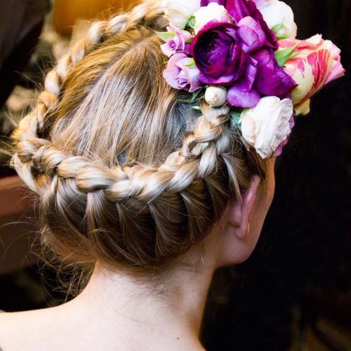 Braided Crown Rose Hairstyles (Photo 7 of 20)