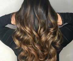 20 Best Collection of Curly Golden Brown Balayage Long Hairstyles