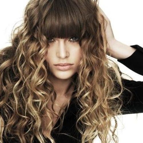 Curly Long Hairstyles With Bangs (Photo 4 of 20)