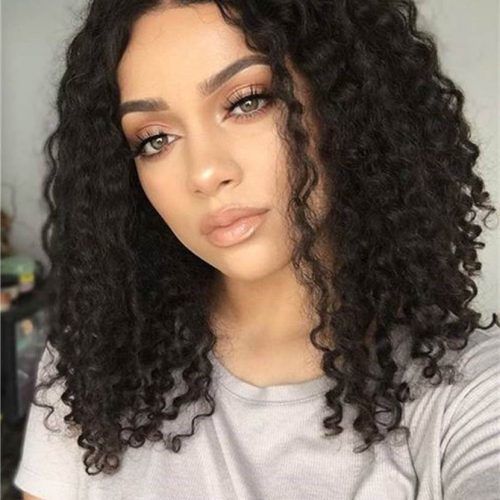 Curly Medium Hairstyles Black Women (Photo 11 of 20)
