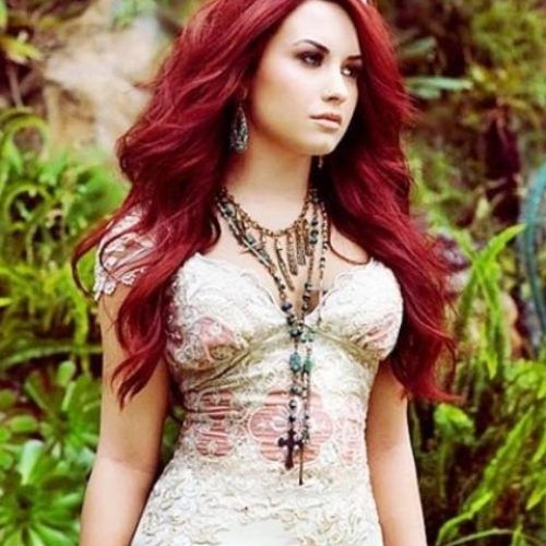 Demi Lovato Long Hairstyles (Photo 10 of 15)