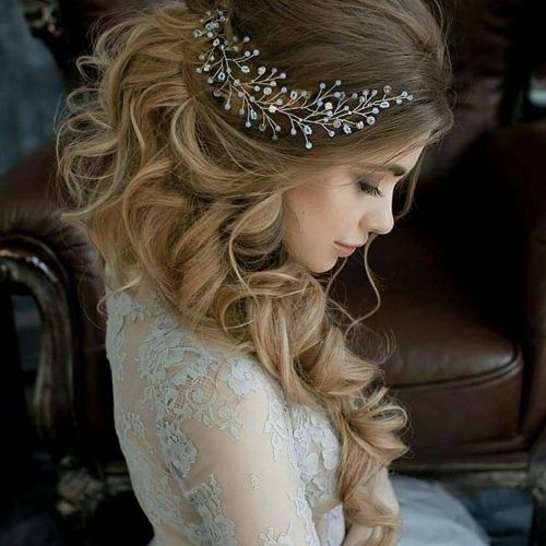 Embellished Caramel Blonde Chignon Bridal Hairstyles (Photo 15 of 20)