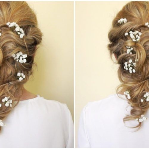 French Twist Wedding Updos With Babys Breath (Photo 9 of 20)