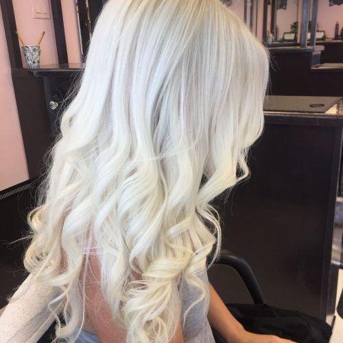 Glamorous Silver Blonde Waves Hairstyles (Photo 4 of 20)