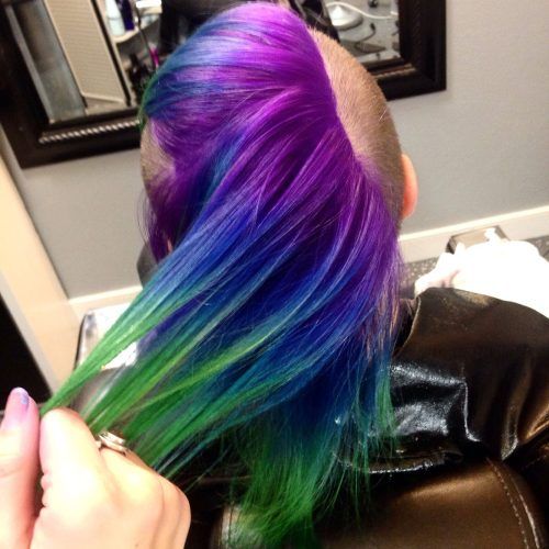 Lavender Ombre Mohawk Hairstyles (Photo 10 of 20)