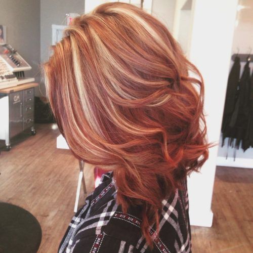 Light Copper Hairstyles With Blonde Babylights (Photo 14 of 20)