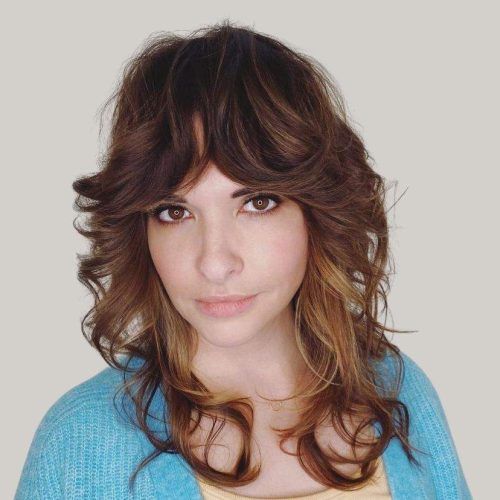 Loose Waves With Unshowy Curtain Bangs (Photo 15 of 15)