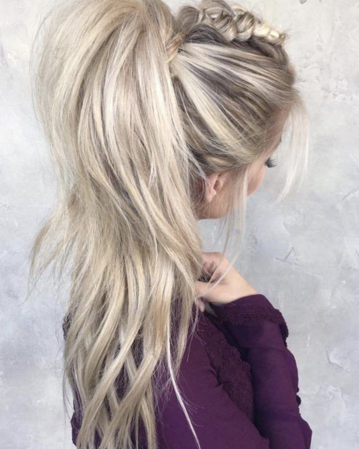 20 Collection of Messy High Ponytail Hairstyles with Teased Top