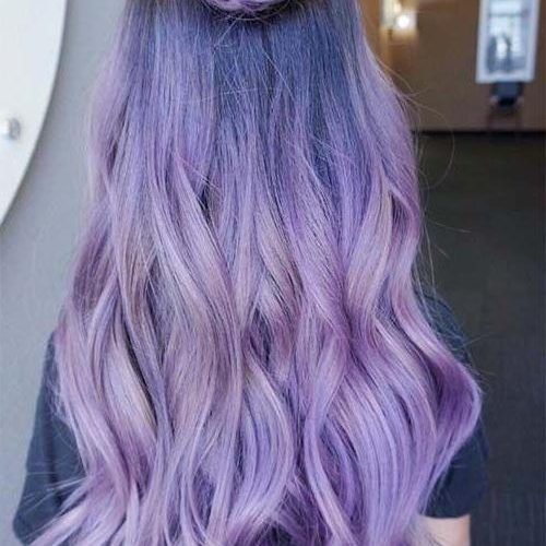 Purple Long Hairstyles (Photo 3 of 15)