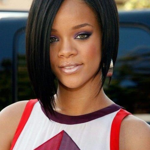 Rihanna Bob Hairstyles (Photo 9 of 15)