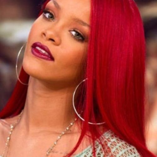 Rihanna Long Hairstyles (Photo 7 of 15)