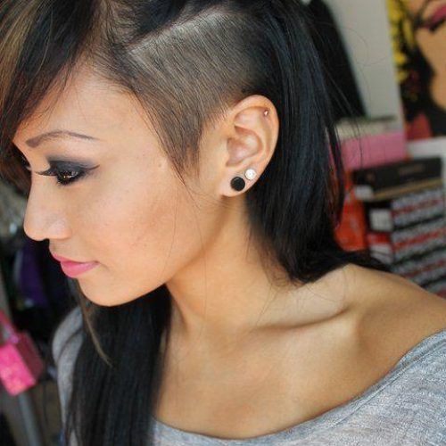 Shaved Side Long Hairstyles (Photo 16 of 20)