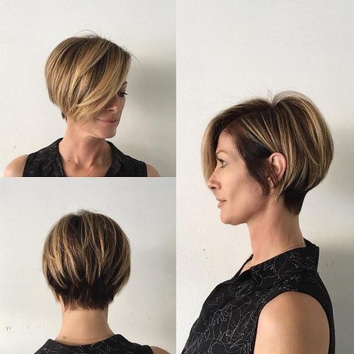 Stacked Pixie-Bob Hairstyles With Long Bangs (Photo 11 of 20)