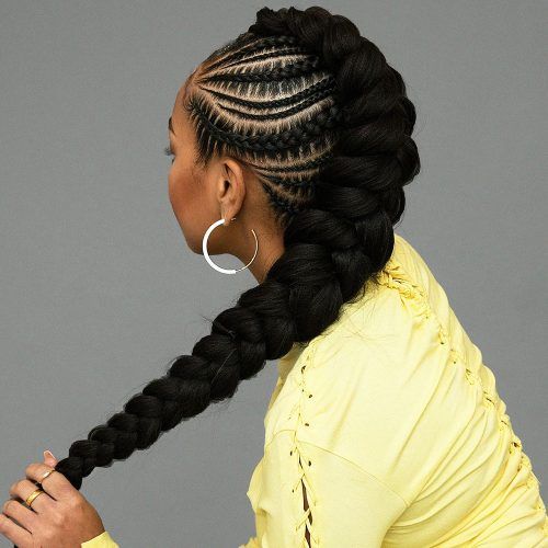 Stitched Thread Ponytail Hairstyles (Photo 14 of 20)