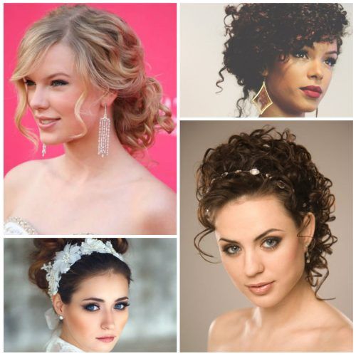 Voluminous Curly Updo Hairstyles With Bangs (Photo 7 of 20)