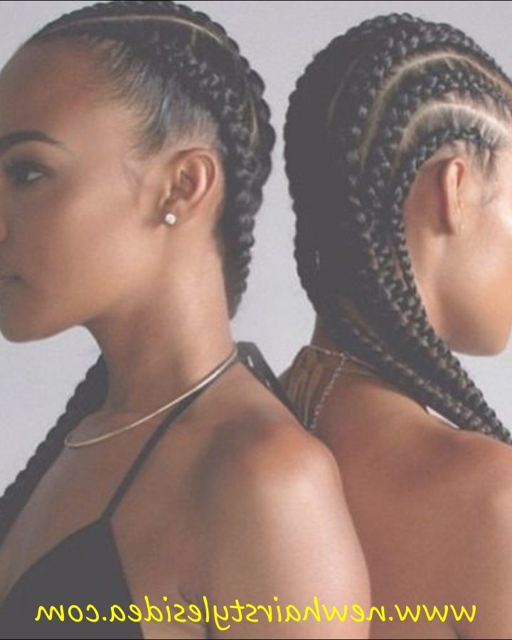 2024 Latest African American Side Cornrows Hairstyles