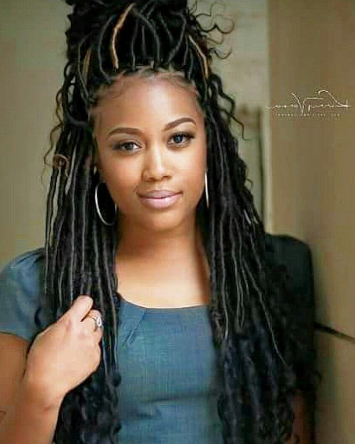 20 Best Ideas Blonde Faux Locs Hairstyles with Braided Crown