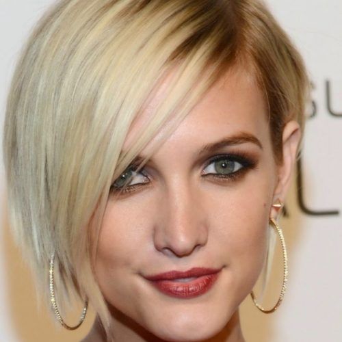 Blonde Pixie Hairstyles With Short Angled Layers (Photo 9 of 20)