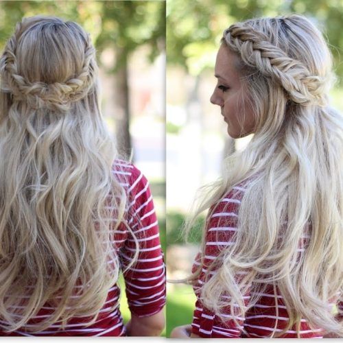Blonde Ponytails With Double Braid (Photo 19 of 20)