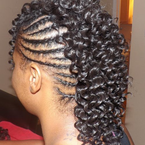 Braided Mohawk Pony Hairstyles With Tight Cornrows (Photo 14 of 20)