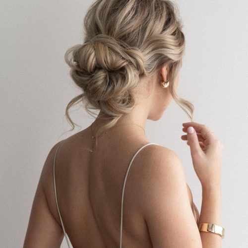 Bridesmaid’s Updo For Long Hair (Photo 4 of 15)