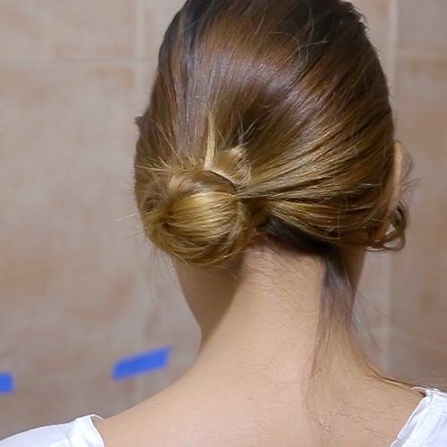 Brushed Back Bun Bridal Hairstyles (Photo 12 of 20)