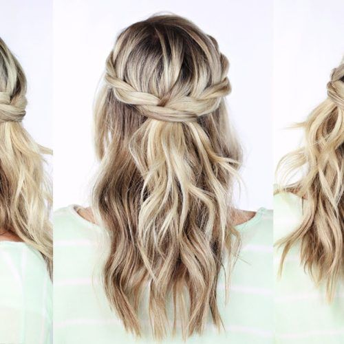 Cascading Curly Crown Braid Hairstyles (Photo 14 of 20)