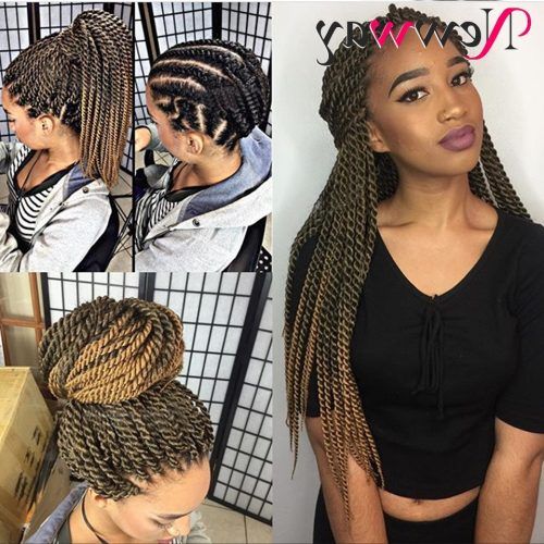 Cornrows And Senegalese Twists Ponytail Hairstyles (Photo 15 of 20)