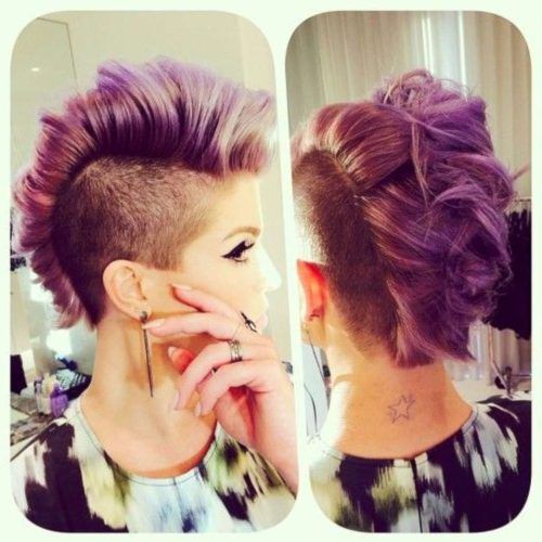 Extravagant Purple Mohawk Hairstyles (Photo 12 of 20)
