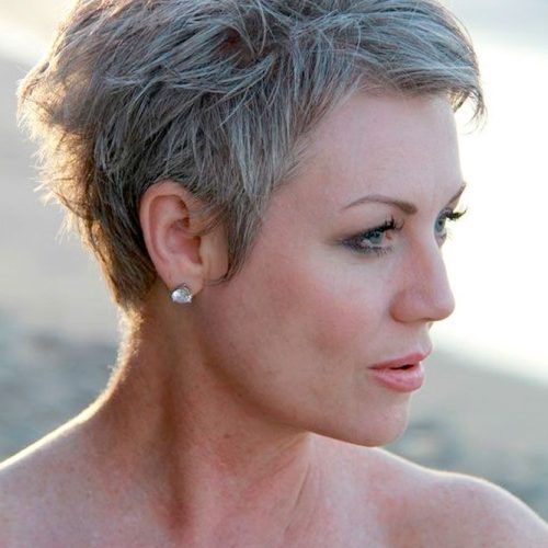 Gray Pixie Haircuts For Older Women (Photo 6 of 20)